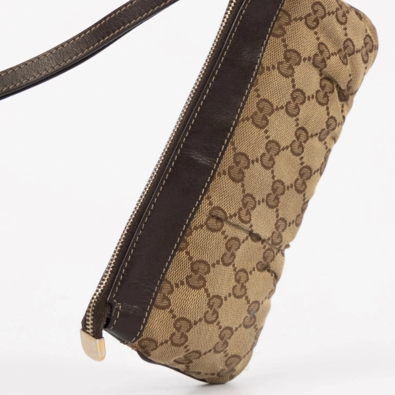 Gucci GG Monogram D Ring Wristlet