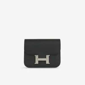 Herms - Constance Slim - Noir Epsom PHW - Brand New - 2024