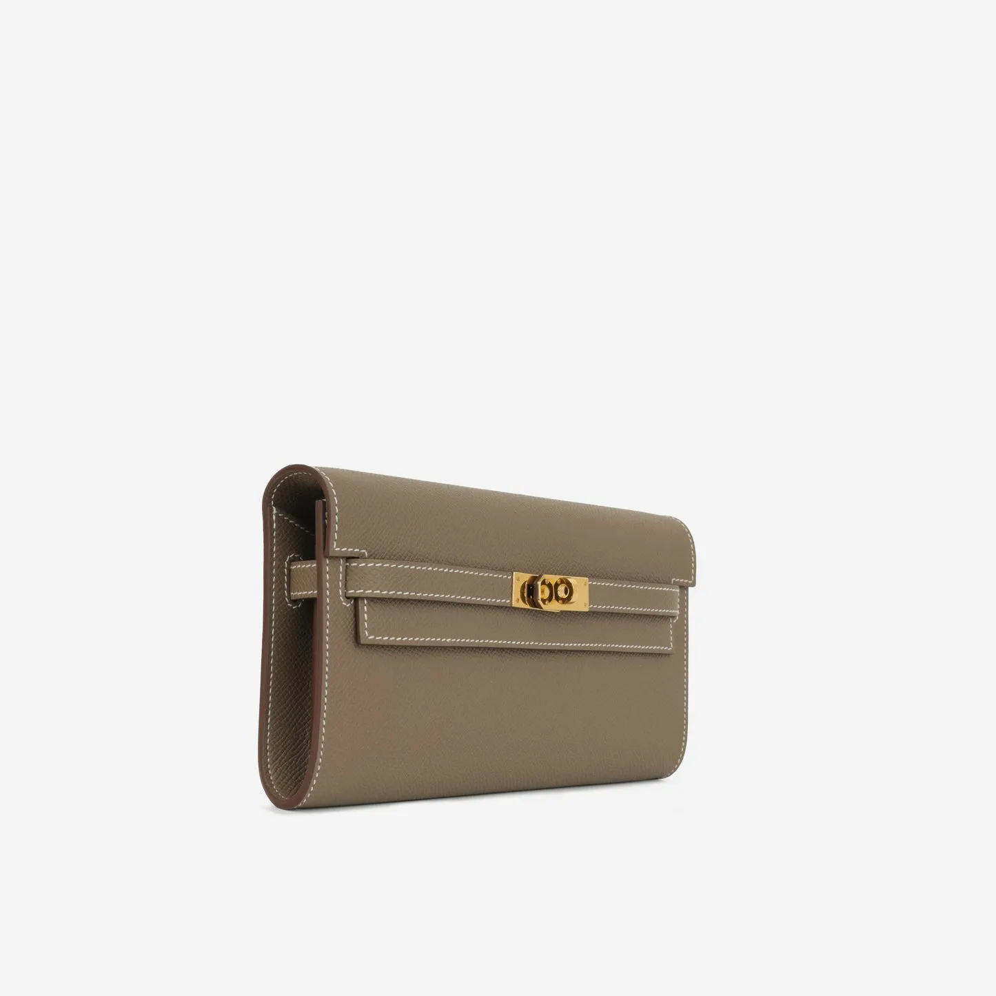 Herms Herms - Kelly To Go Wallet - Etoupe Epsom GHW - 2025 - Brand New