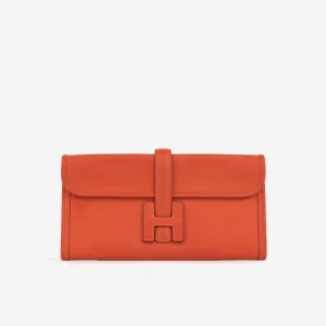 Herms Jige Clutch 29 - Orange Field