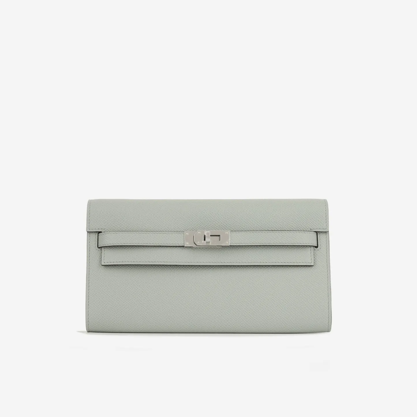 Herms - Kelly To Go Wallet - Bleu Glacier Epsom PHW - 2024 - Brand New