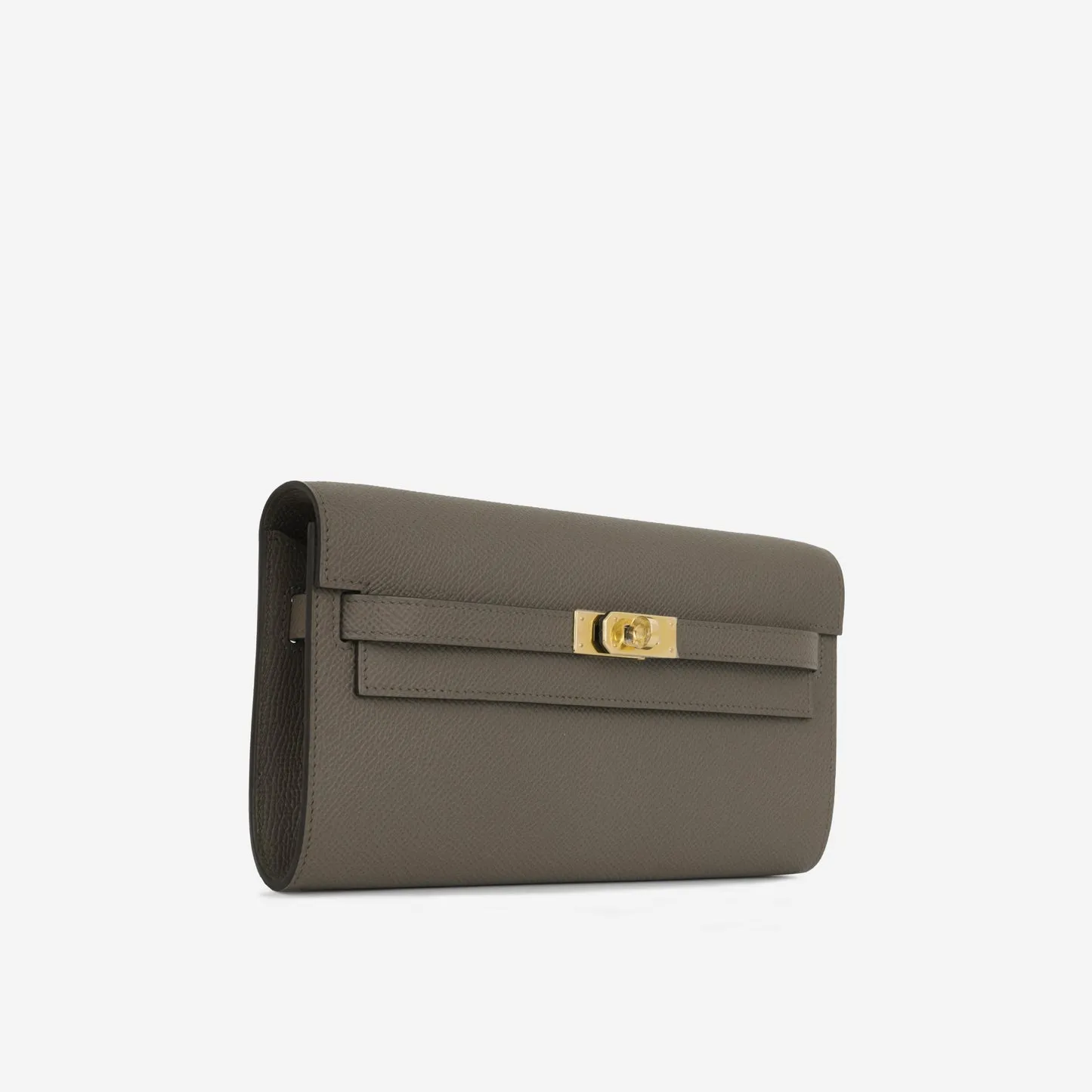 Herms - Kelly To Go Wallet - Gris Etain Epsom GHW - 2025 - Brand New