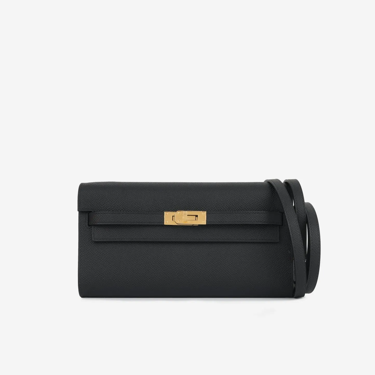 Herms - Kelly To Go Wallet - Noir Epsom GHW - 2024 - Brand New