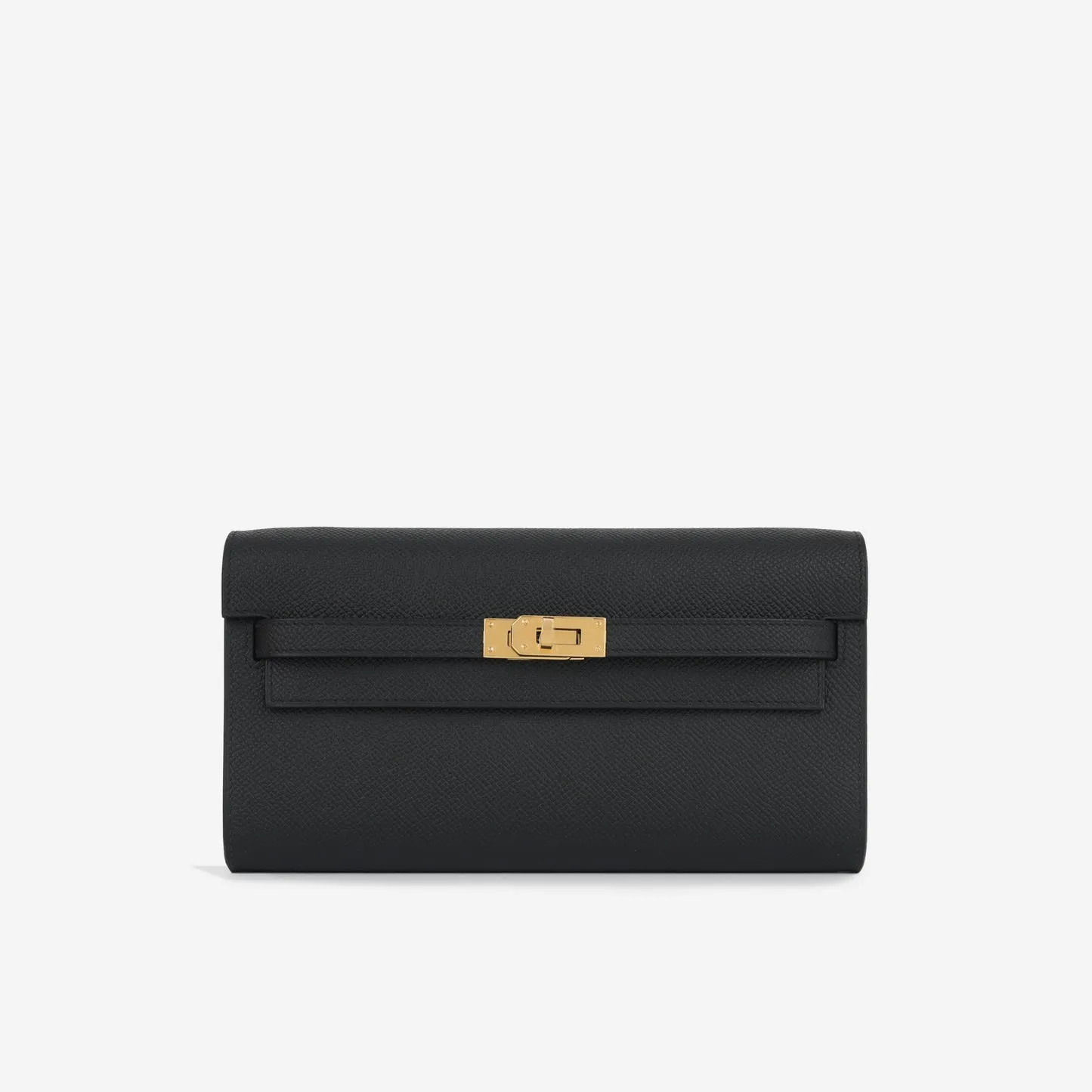 Herms - Kelly To Go Wallet - Noir Epsom GHW - 2024 - Brand New