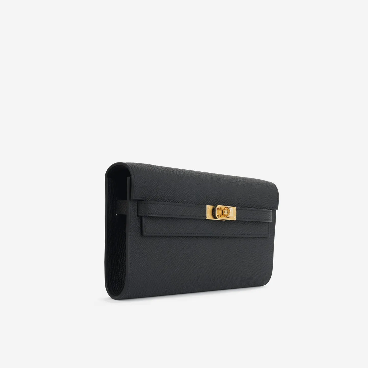Herms - Kelly To Go Wallet - Noir Epsom GHW - 2024 - Brand New