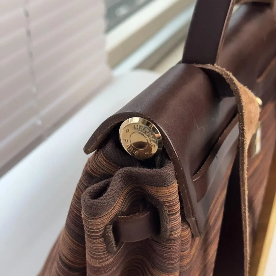 Herms Vibrato Two-Way Herbag PM - Brown Totes, Handbags MR04032025376782