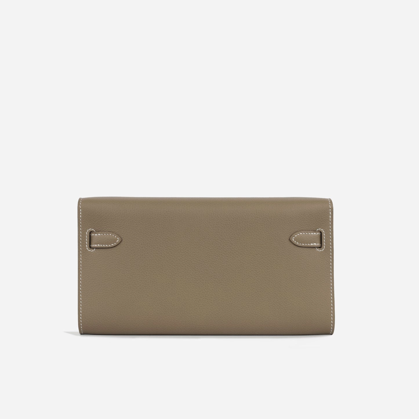 Herms - Kelly To Go Wallet - Etoupe Evercolor GHW - 2024 - Brand New