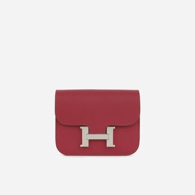 Herms Herms - Constance Slim - Rubis Epsom PHW - Brand New - 2023