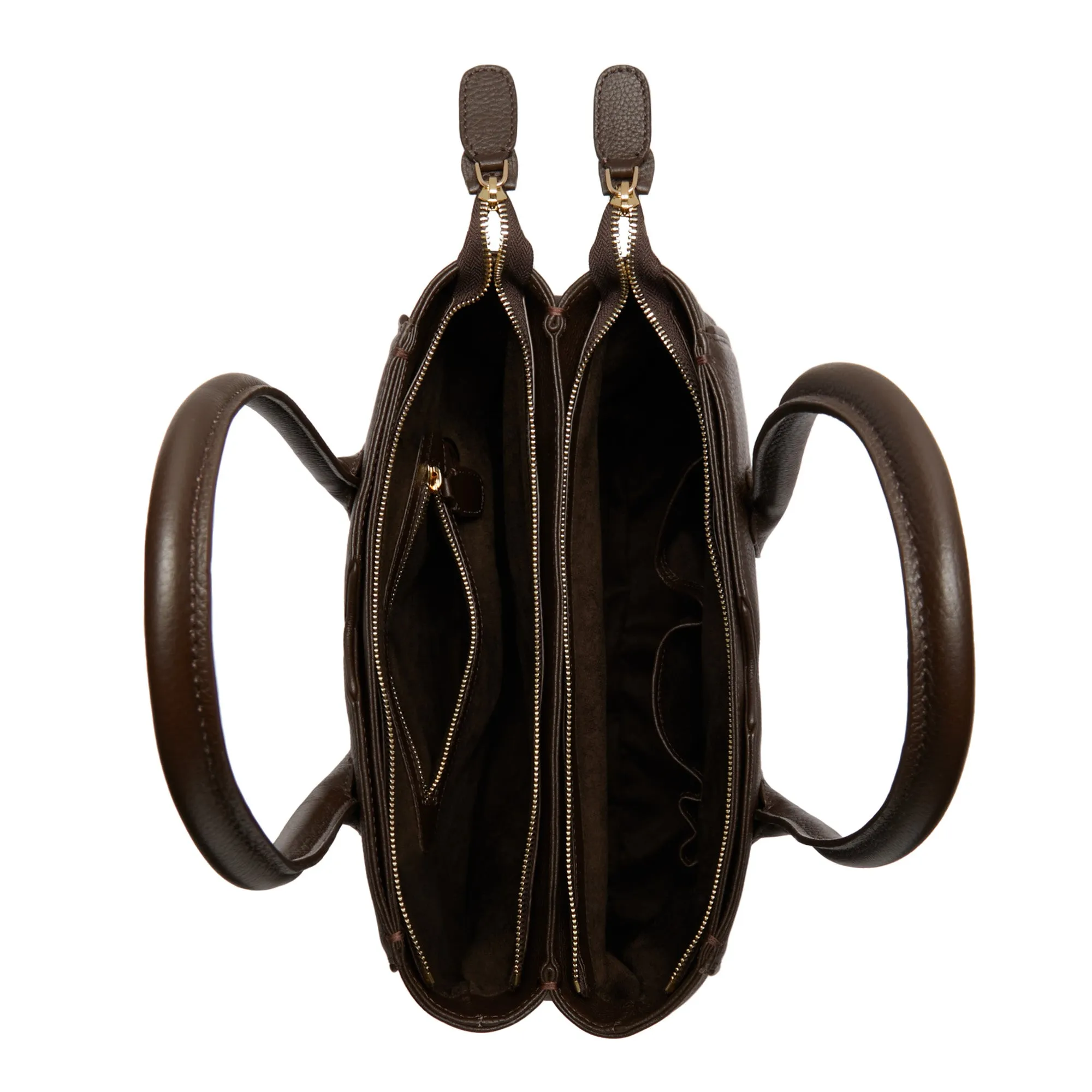 Honor Cloe brown calfskin leather handbag
