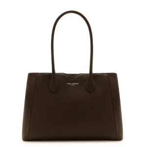 Honor Cloe brown calfskin leather handbag