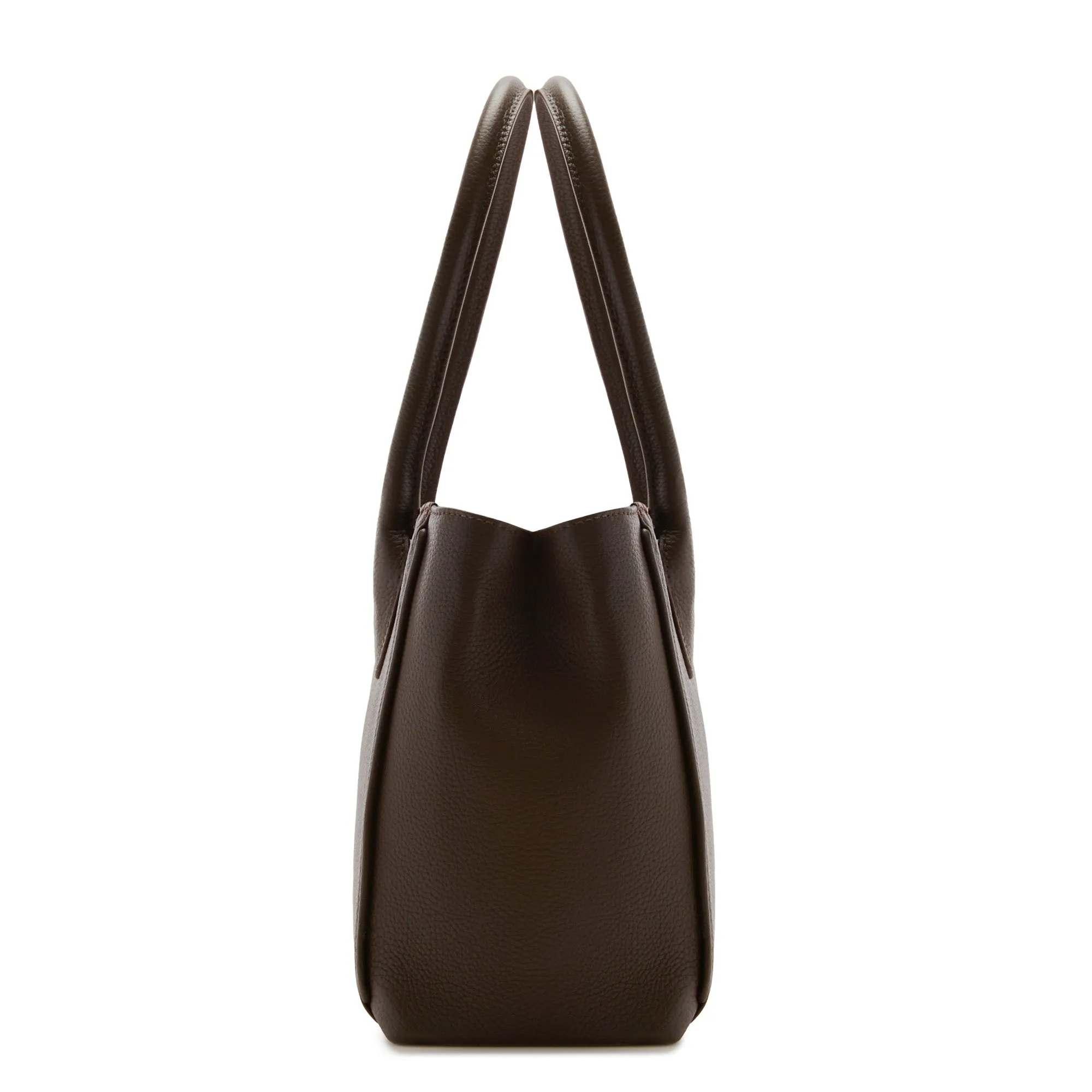 Honor Cloe Midi brown calfskin leather handbag