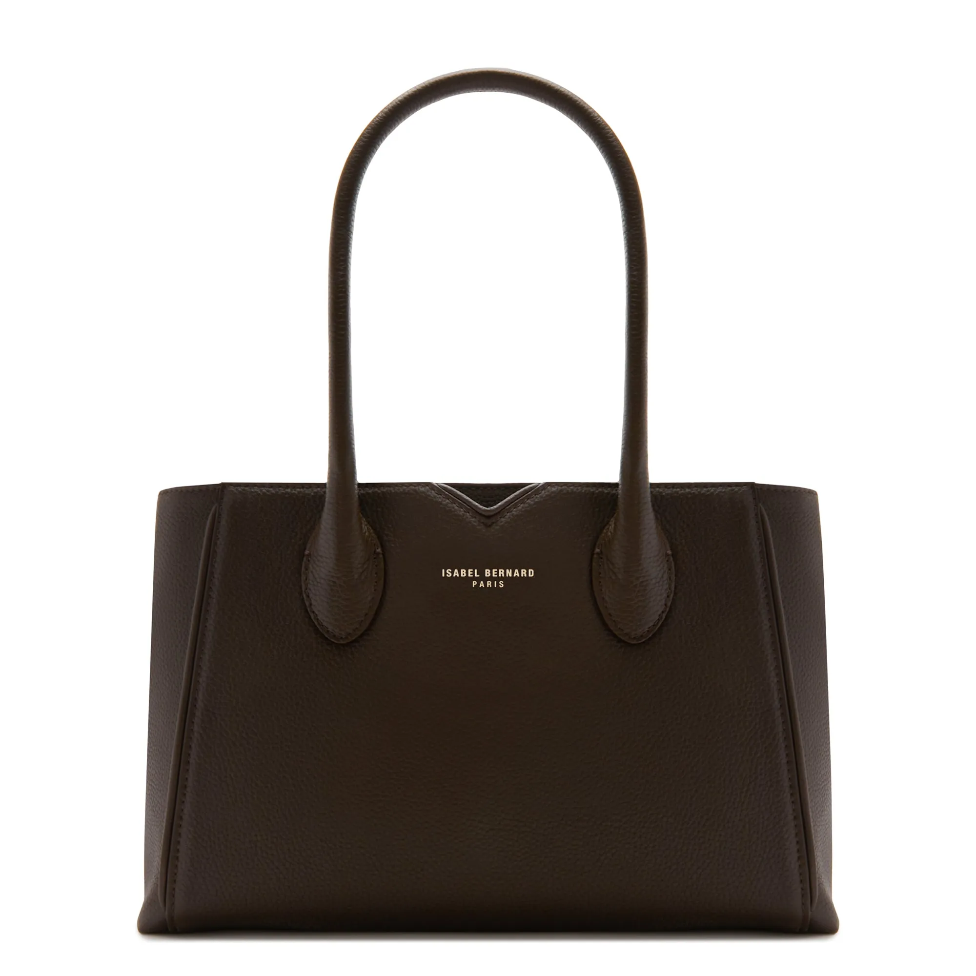 Honor Cloe Midi brown calfskin leather handbag