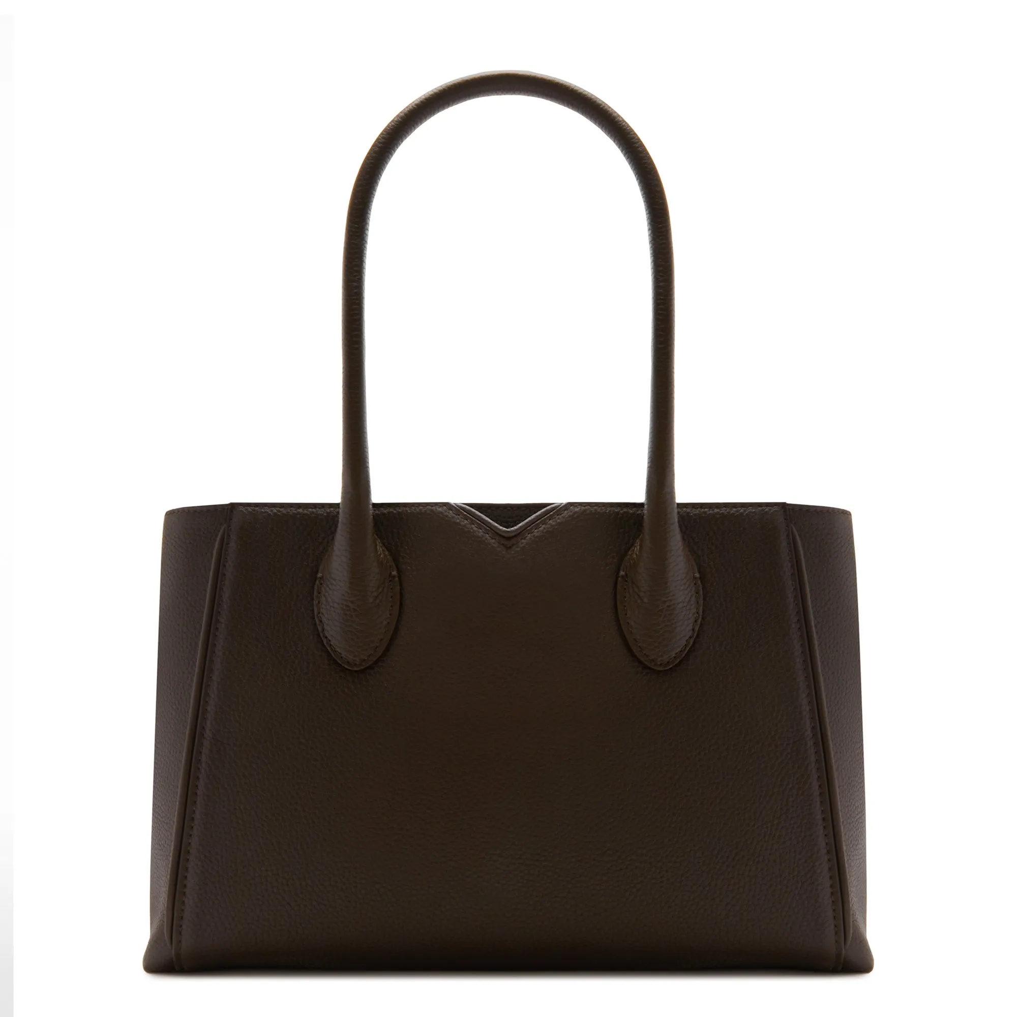 Honor Cloe Midi brown calfskin leather handbag