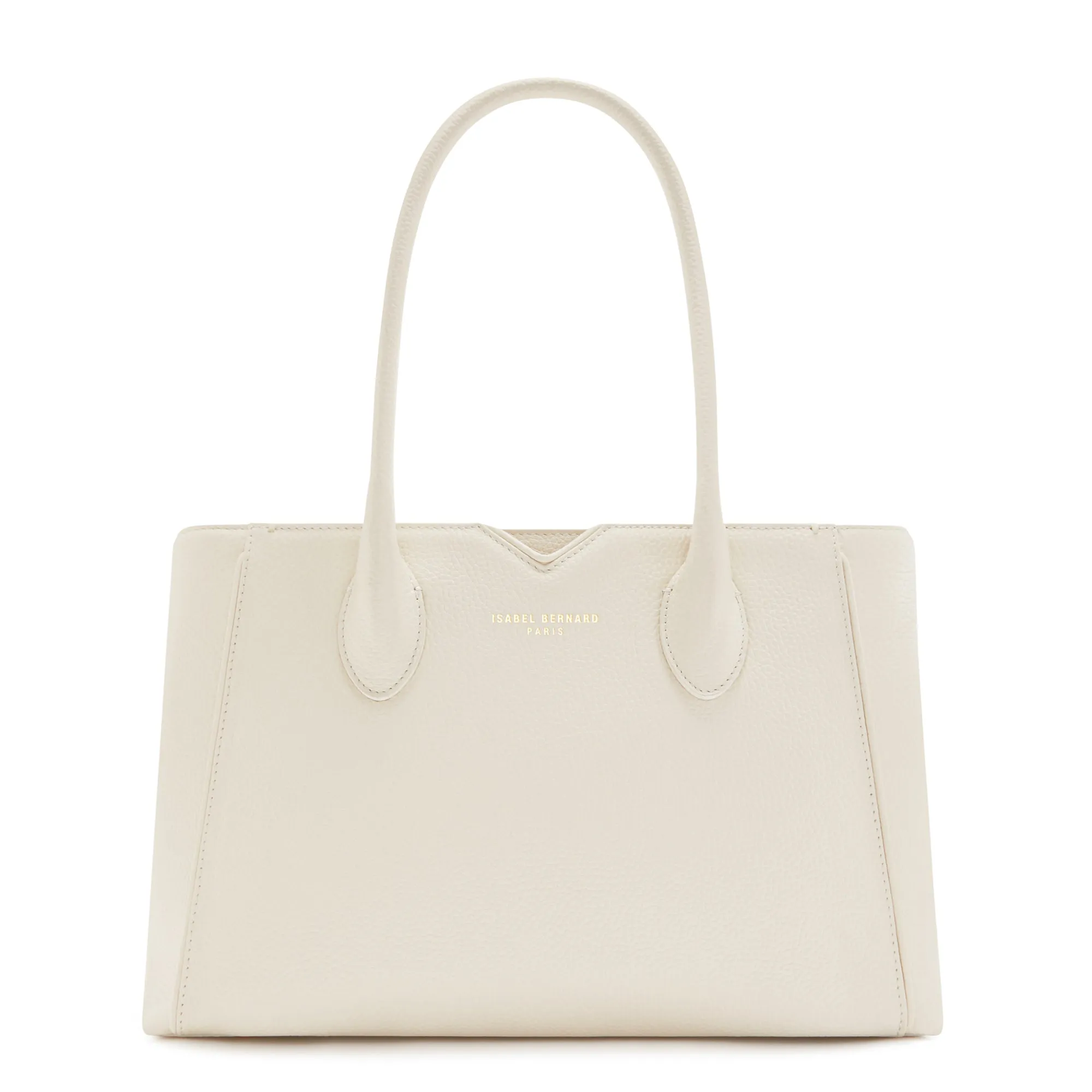 Honor Cloe Midi cream calfskin leather handbag