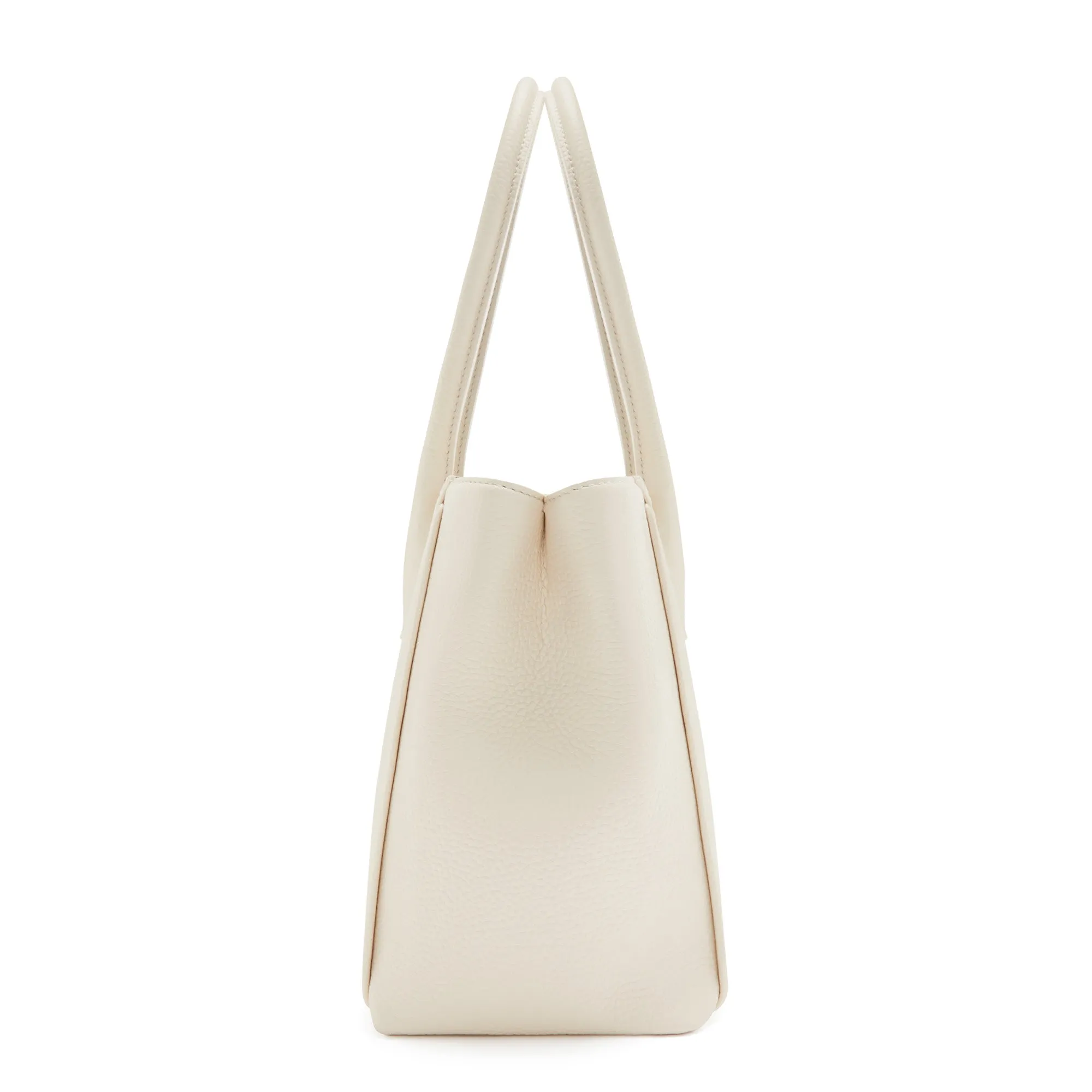 Honor Cloe Midi cream calfskin leather handbag