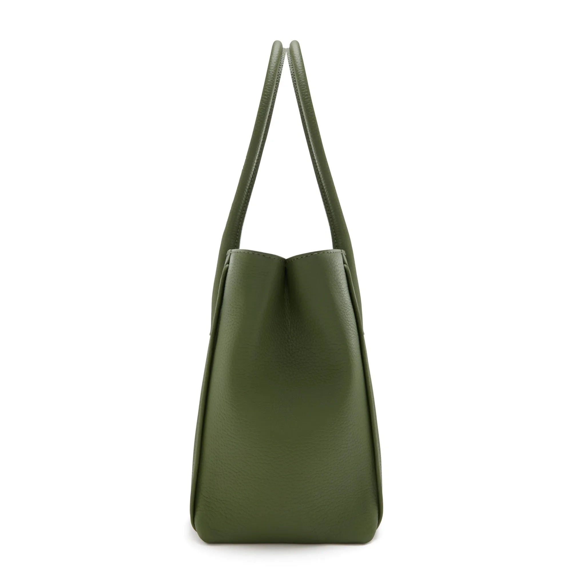 Honor Cloe Midi green calfskin leather handbag