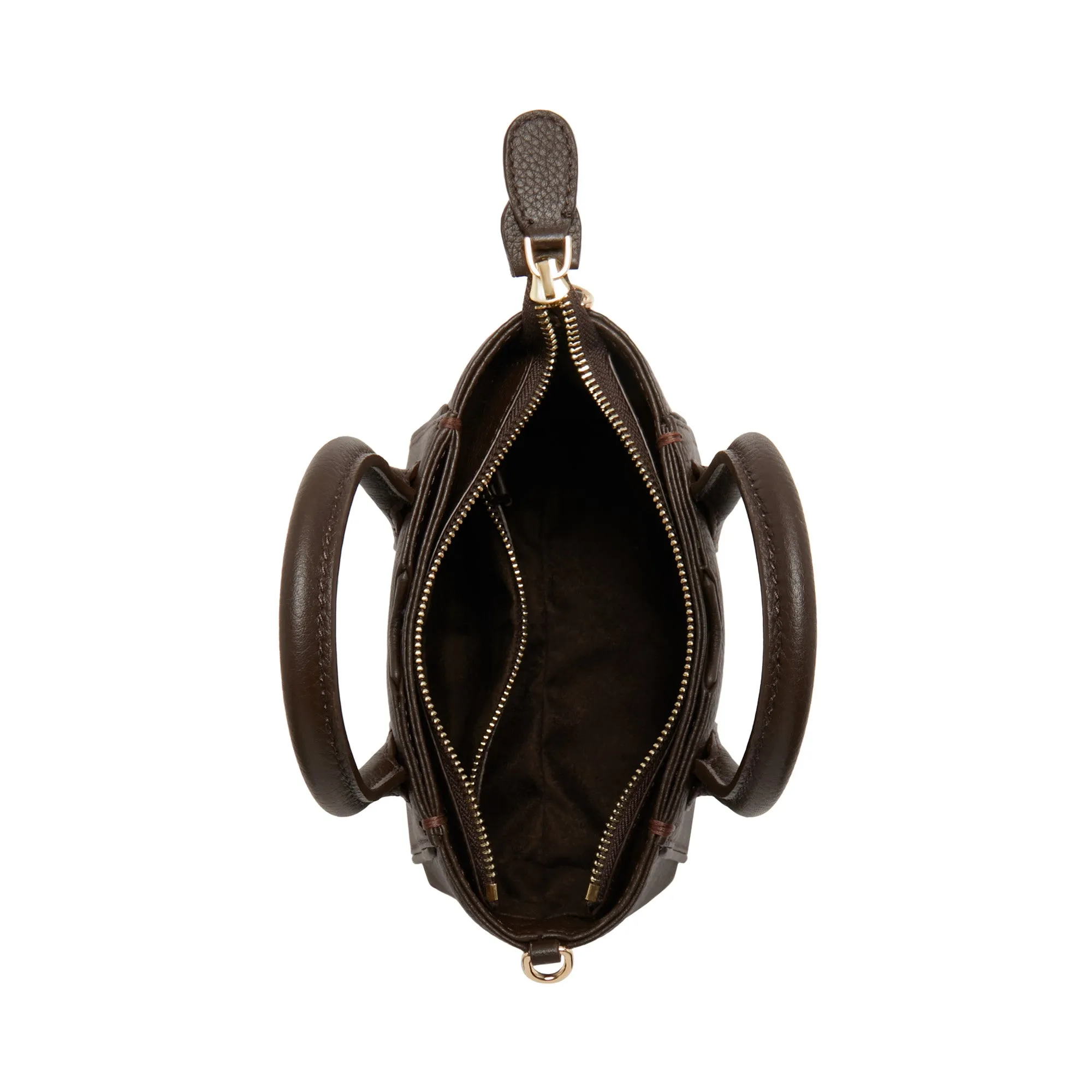Honor Cloe Mini brown calfskin leather handbag
