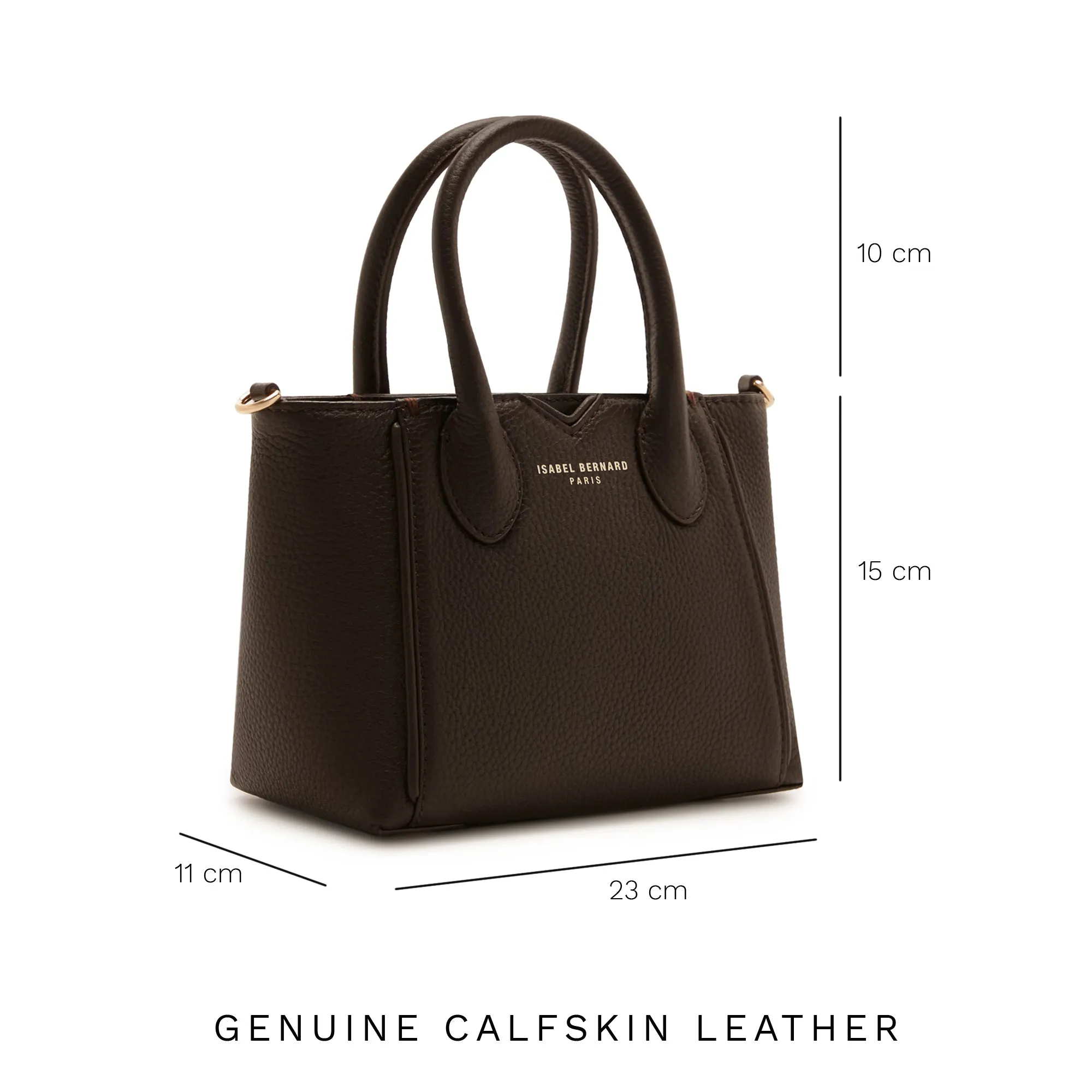 Honor Cloe Mini brown calfskin leather handbag