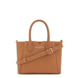 Honor Cloe Mini camel calfskin leather handbag