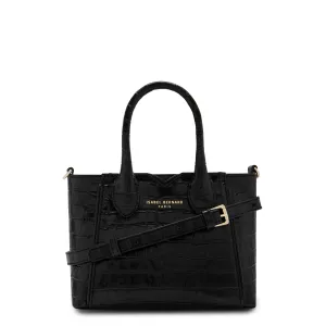 Honor Cloe Mini croco black calfskin leather handbag