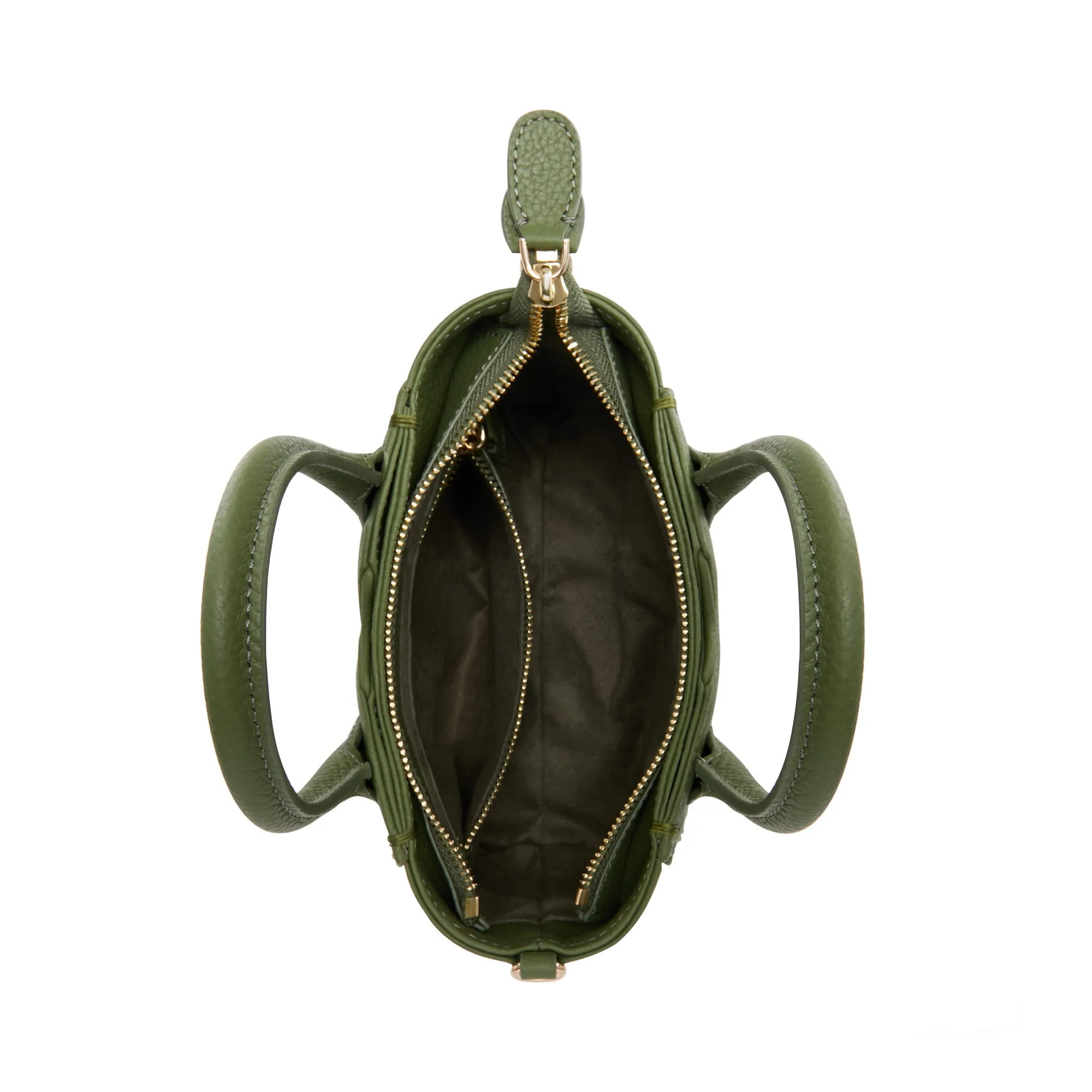 Honor Cloe Mini green calfskin leather handbag