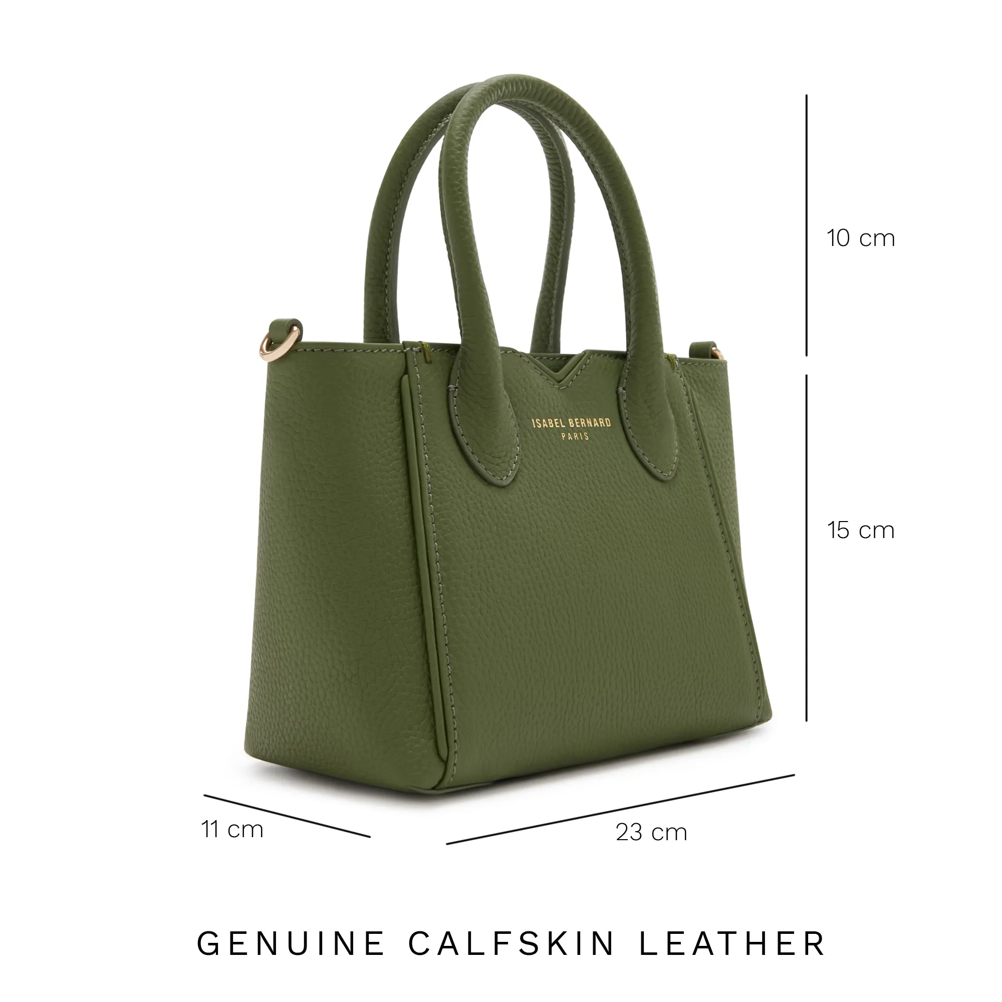 Honor Cloe Mini green calfskin leather handbag