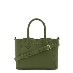 Honor Cloe Mini green calfskin leather handbag