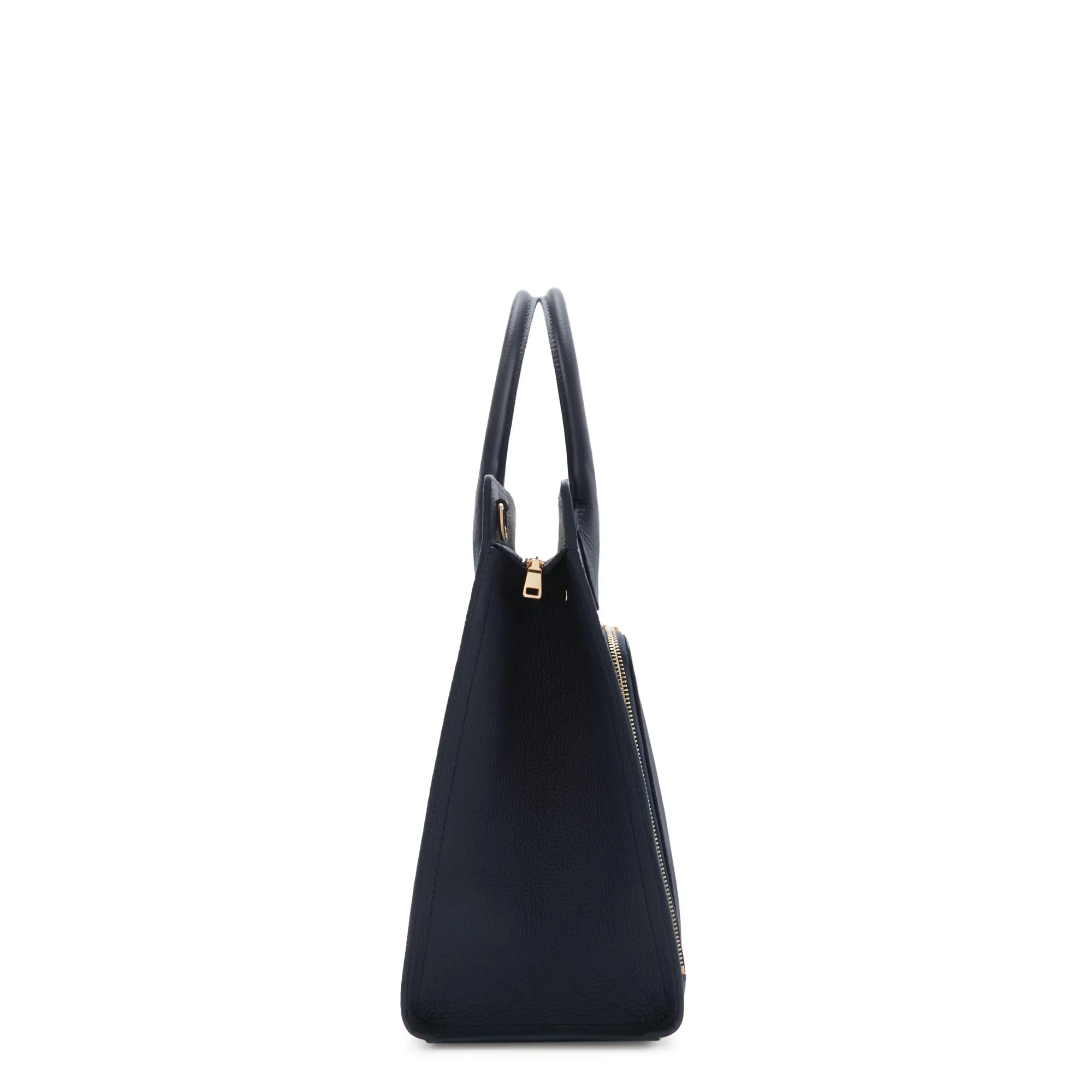 Honor Nadine blue calfskin leather handbag with 16.4 inch laptop pocket
