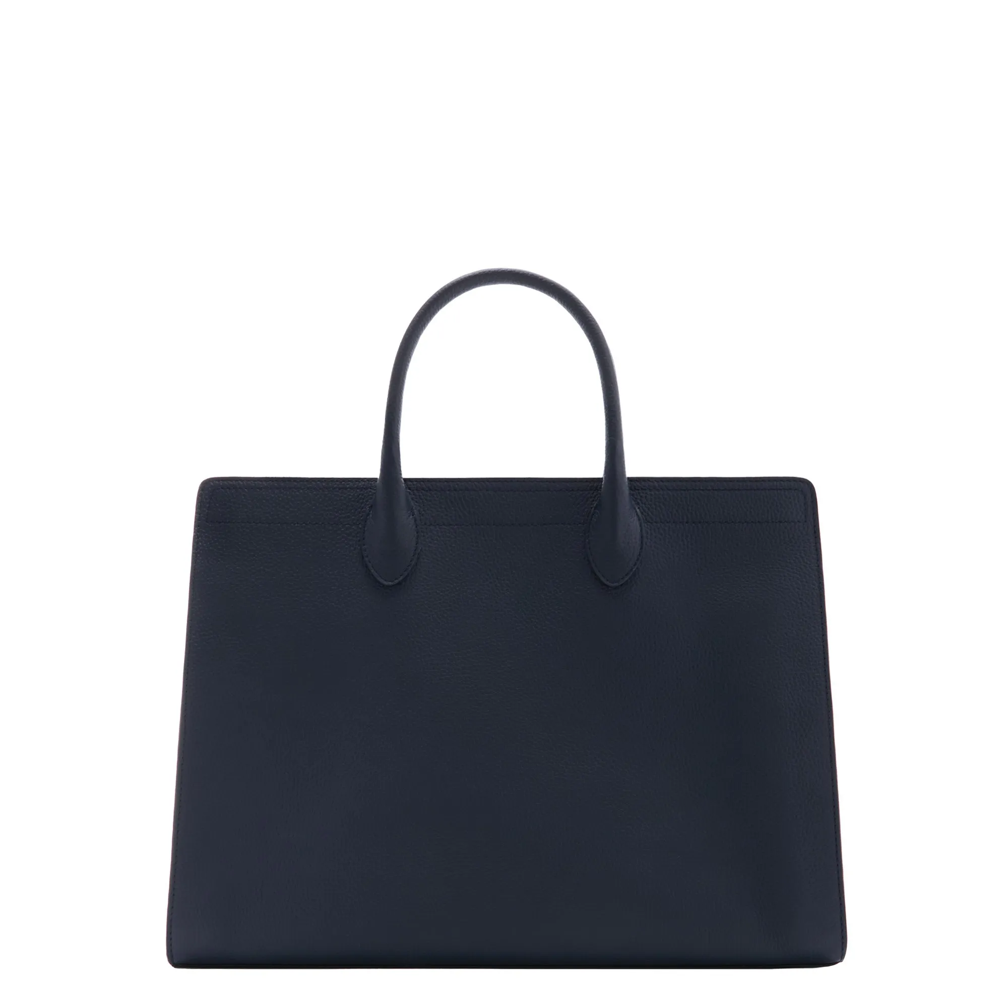 Honor Nadine blue calfskin leather handbag with 16.4 inch laptop pocket