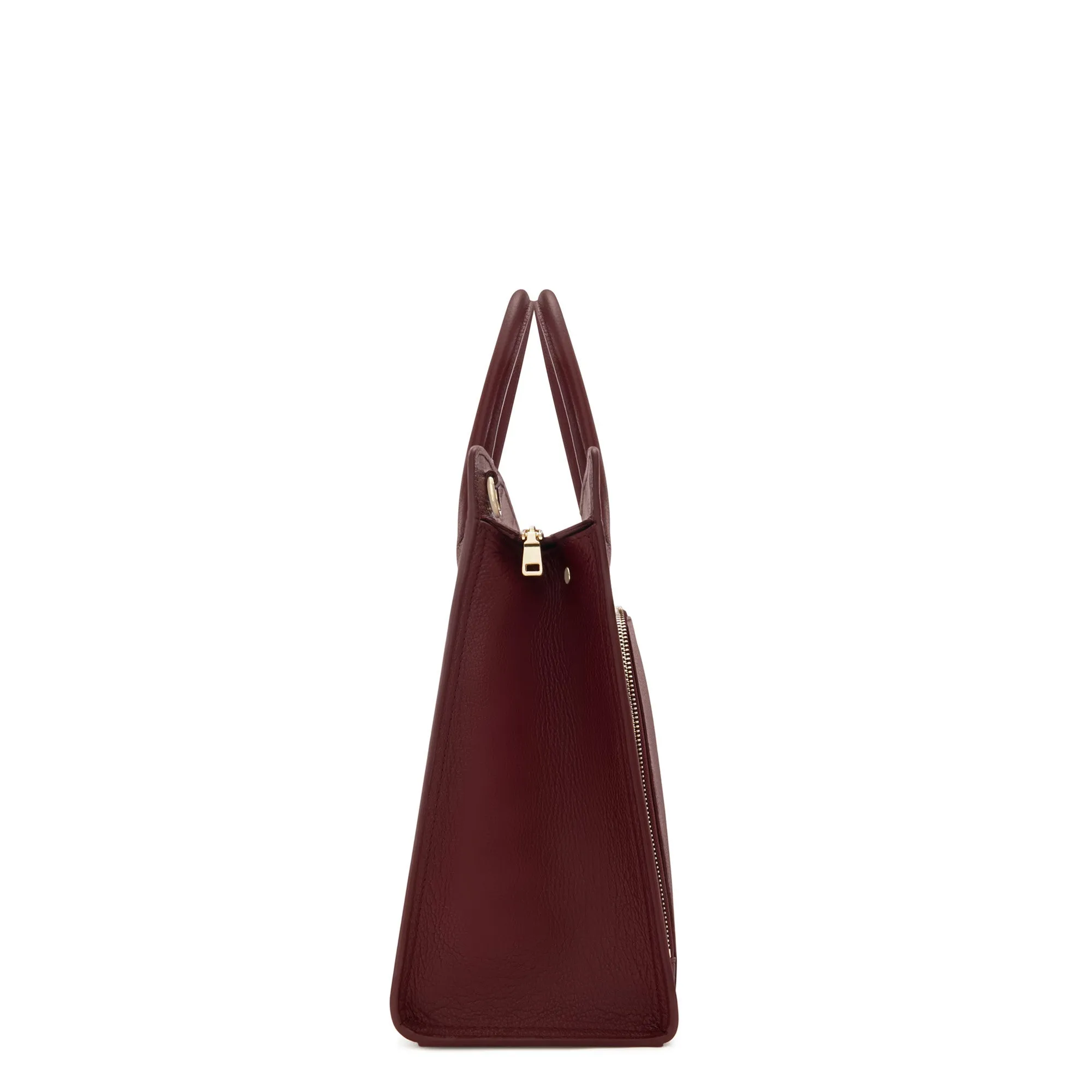 Honor Nadine red calfskin leather handbag with 16.4 inch laptop pocket