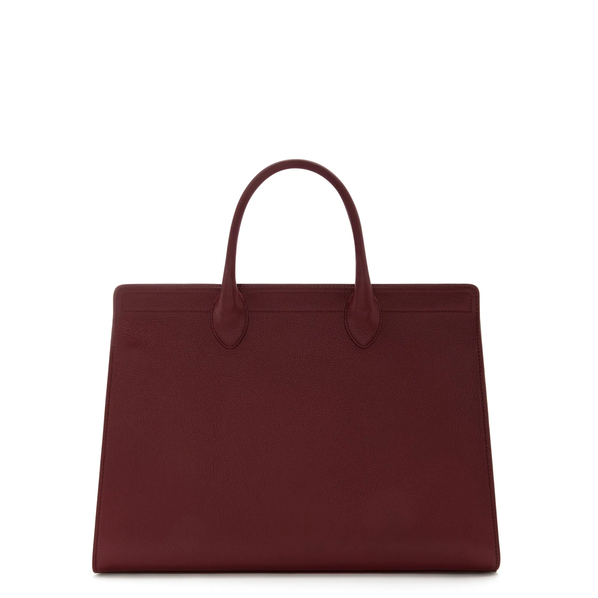 Honor Nadine red calfskin leather handbag with 16.4 inch laptop pocket