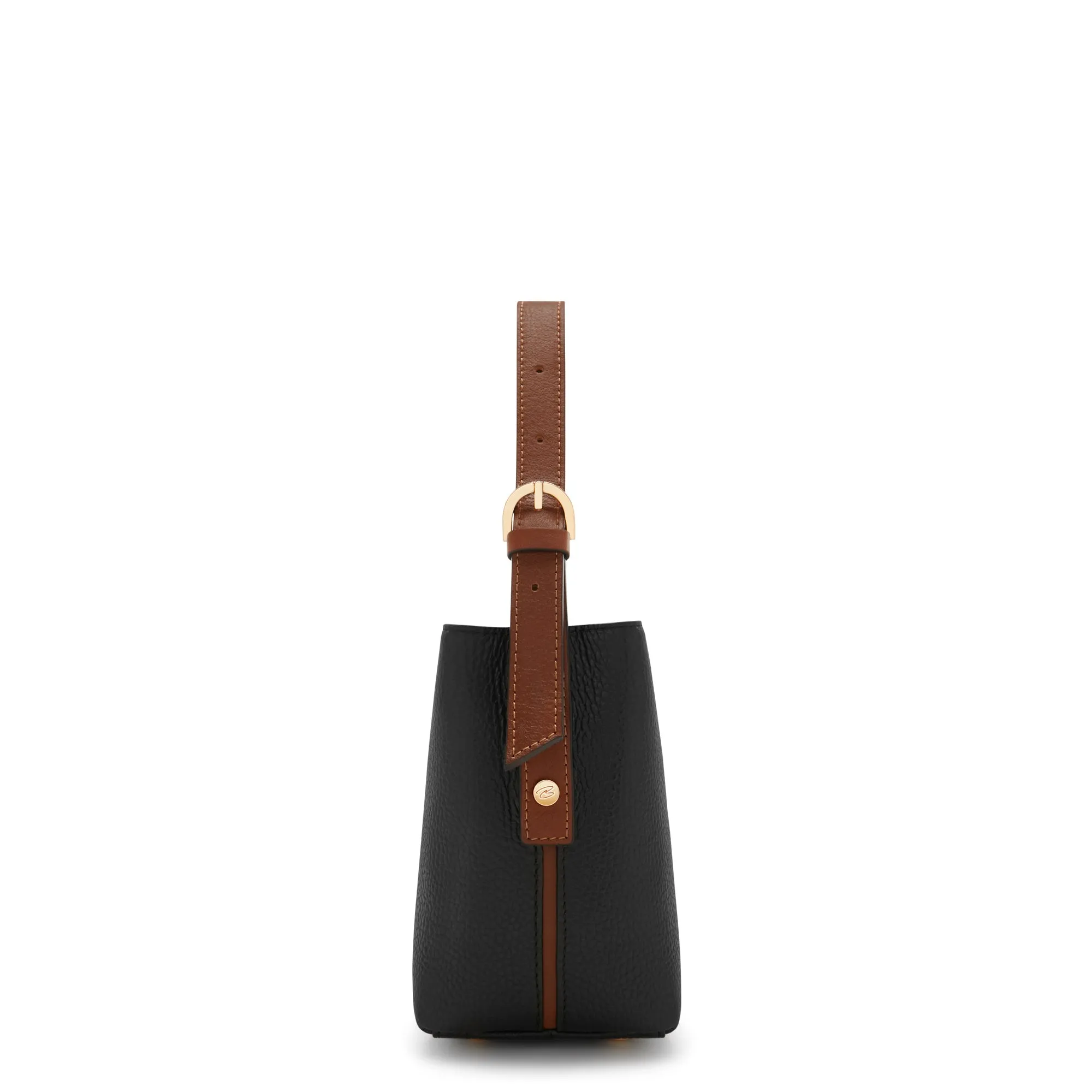 Honore Adriane Mini black leather handbag calfskin leather