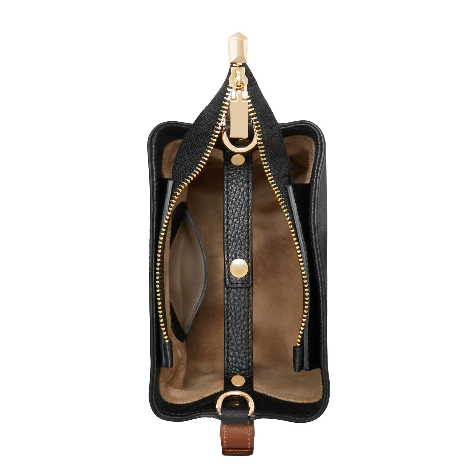 Honore Adriane Mini black leather handbag calfskin leather