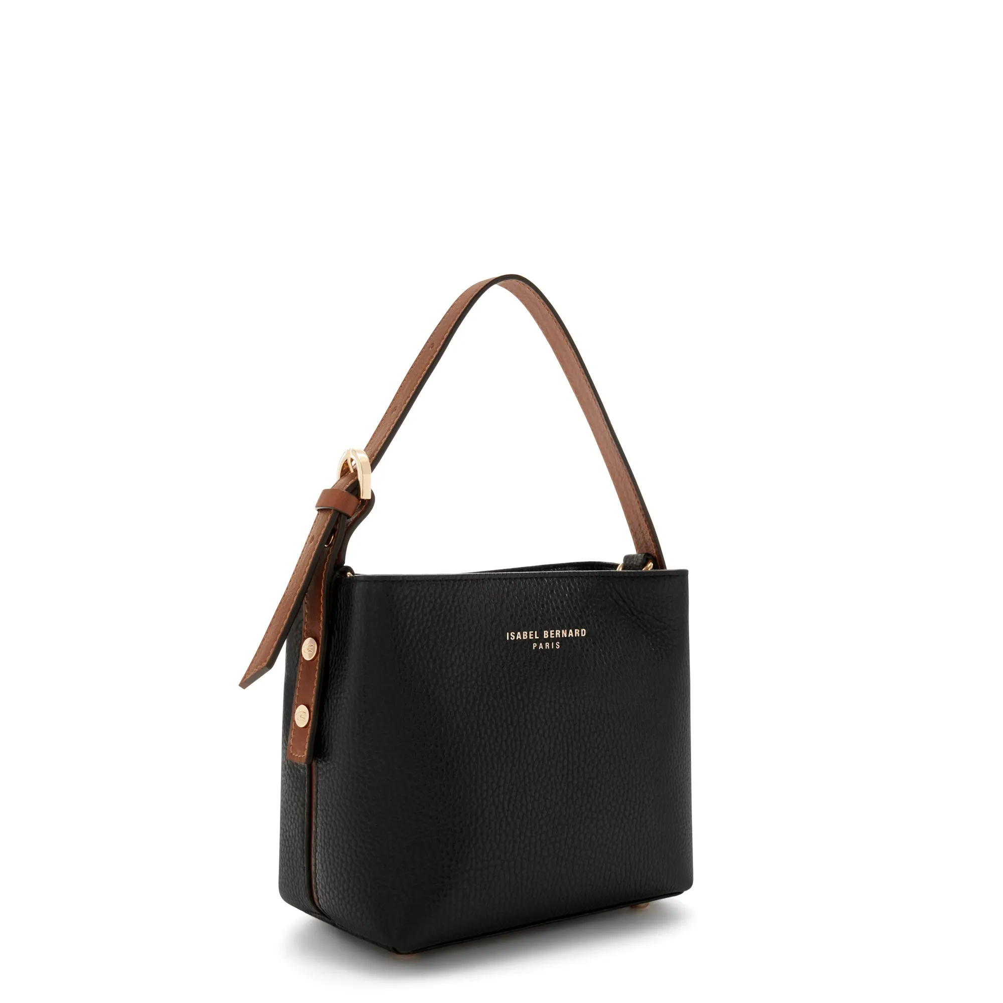 Honore Adriane Mini black leather handbag calfskin leather