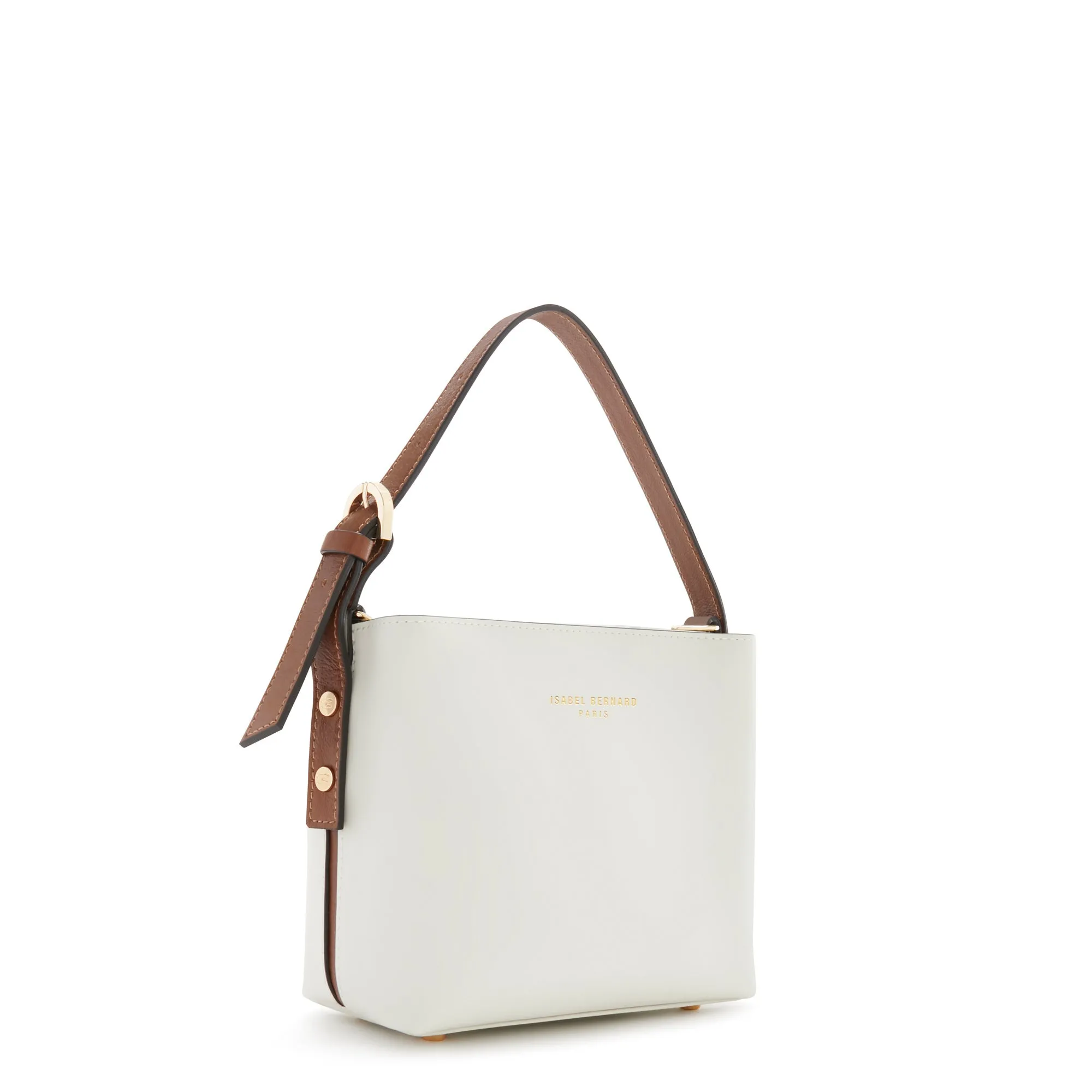 Honore Adriane Mini white leather handbag calfskin leather