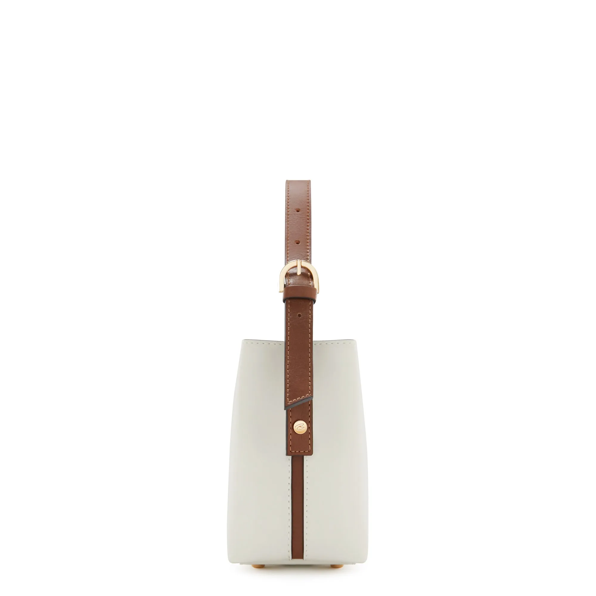 Honore Adriane Mini white leather handbag calfskin leather