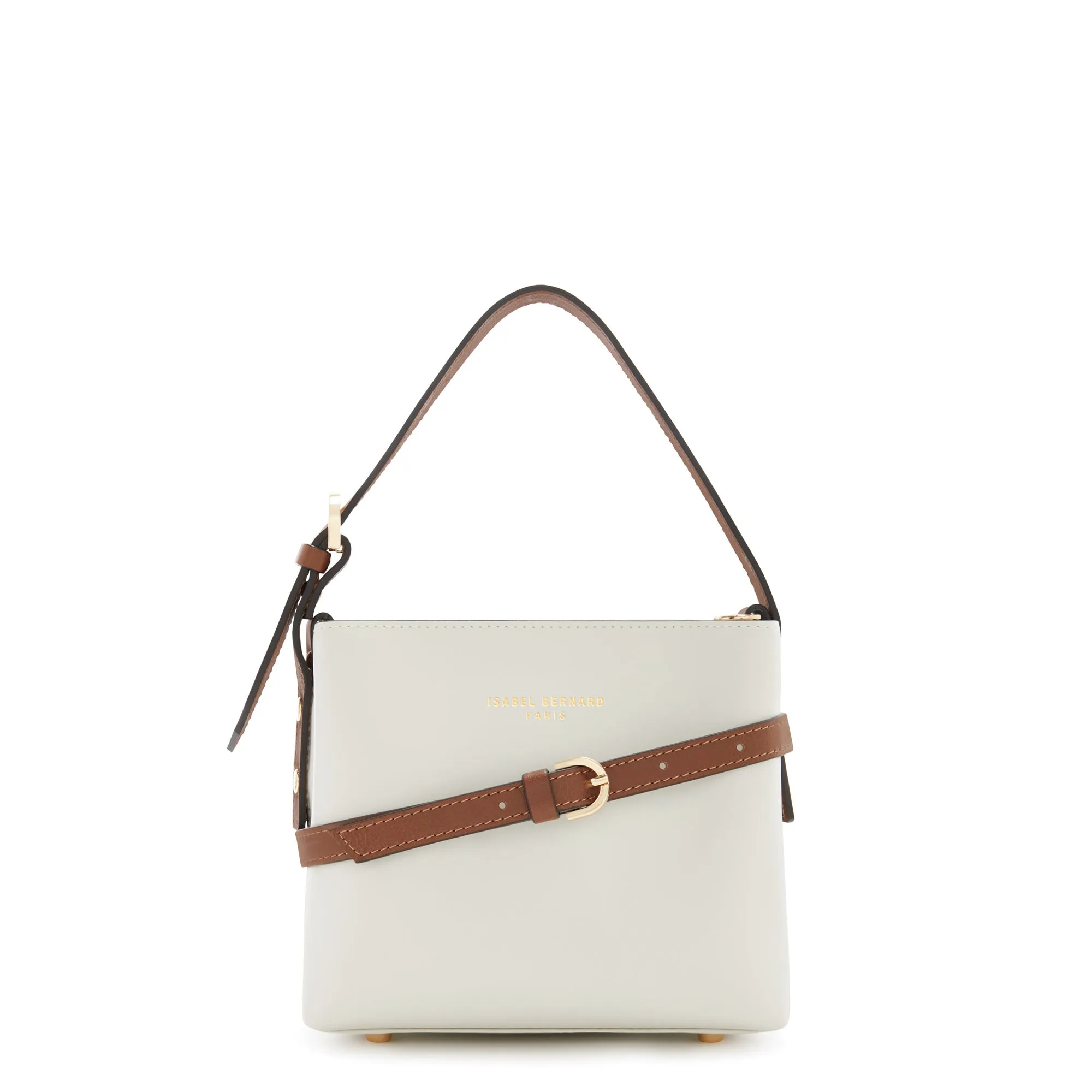 Honore Adriane Mini white leather handbag calfskin leather