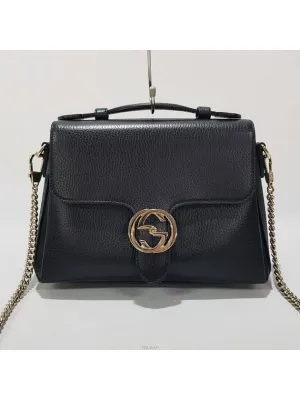 Interlocking top handle small chain shoulder bag 510302