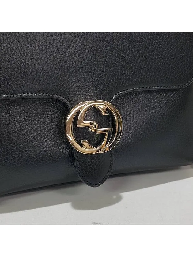 Interlocking top handle small chain shoulder bag 510302