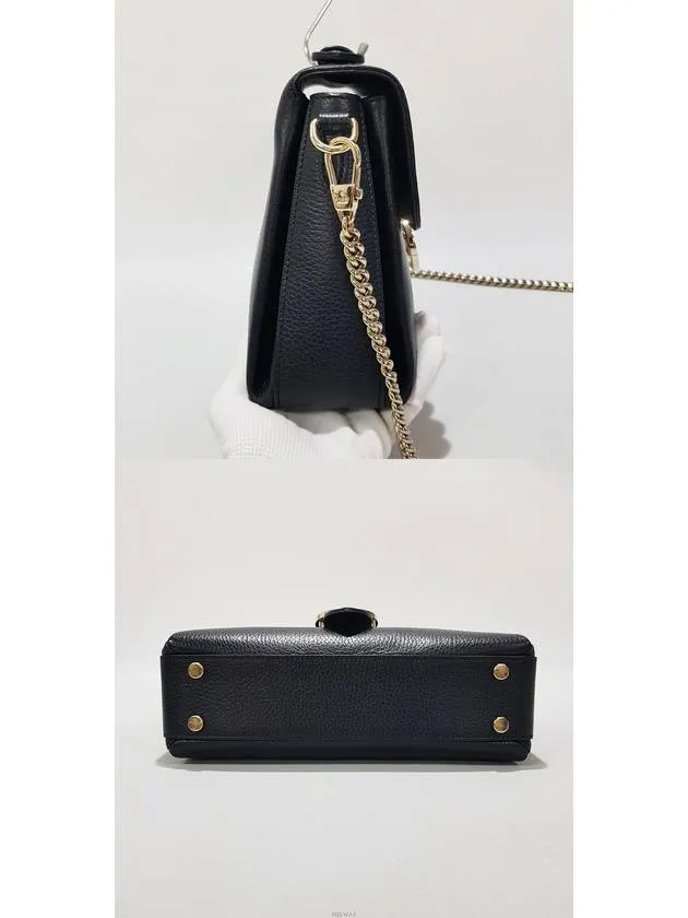 Interlocking top handle small chain shoulder bag 510302