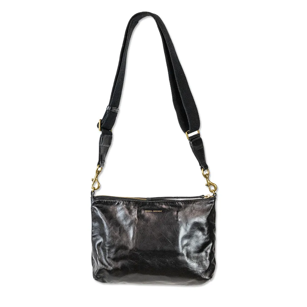 Isabel Marant Black Leather Shoulder Bag