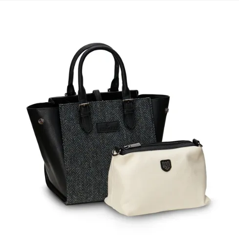 Islander Medium Caillie Tote with Harris Tweed
