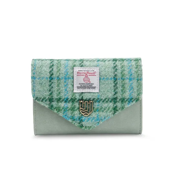 Islander Small Clasp Purse with Harris Tweed