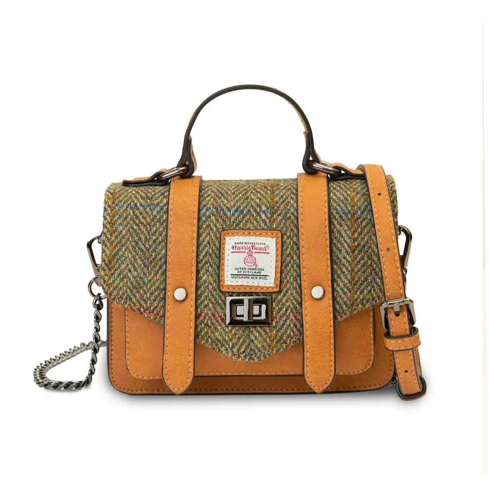 Islander Tartan Baby Satchel with Harris Tweed