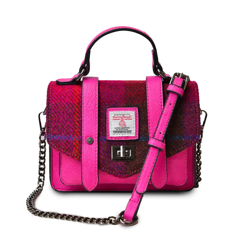 Islander Tartan Baby Satchel with Harris Tweed