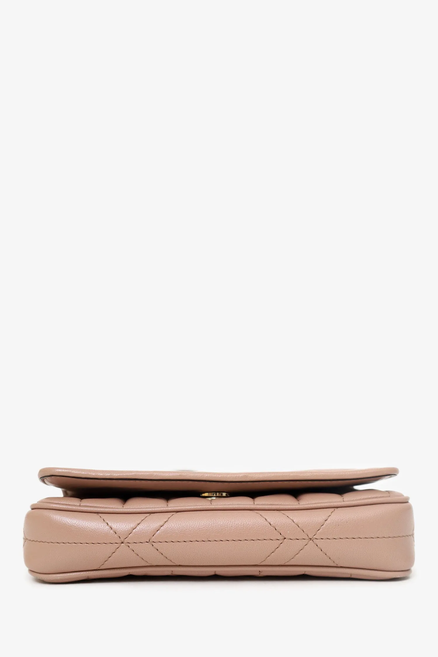 Jimmy Choo Beige Nappa Leather JC Wallet On Chain