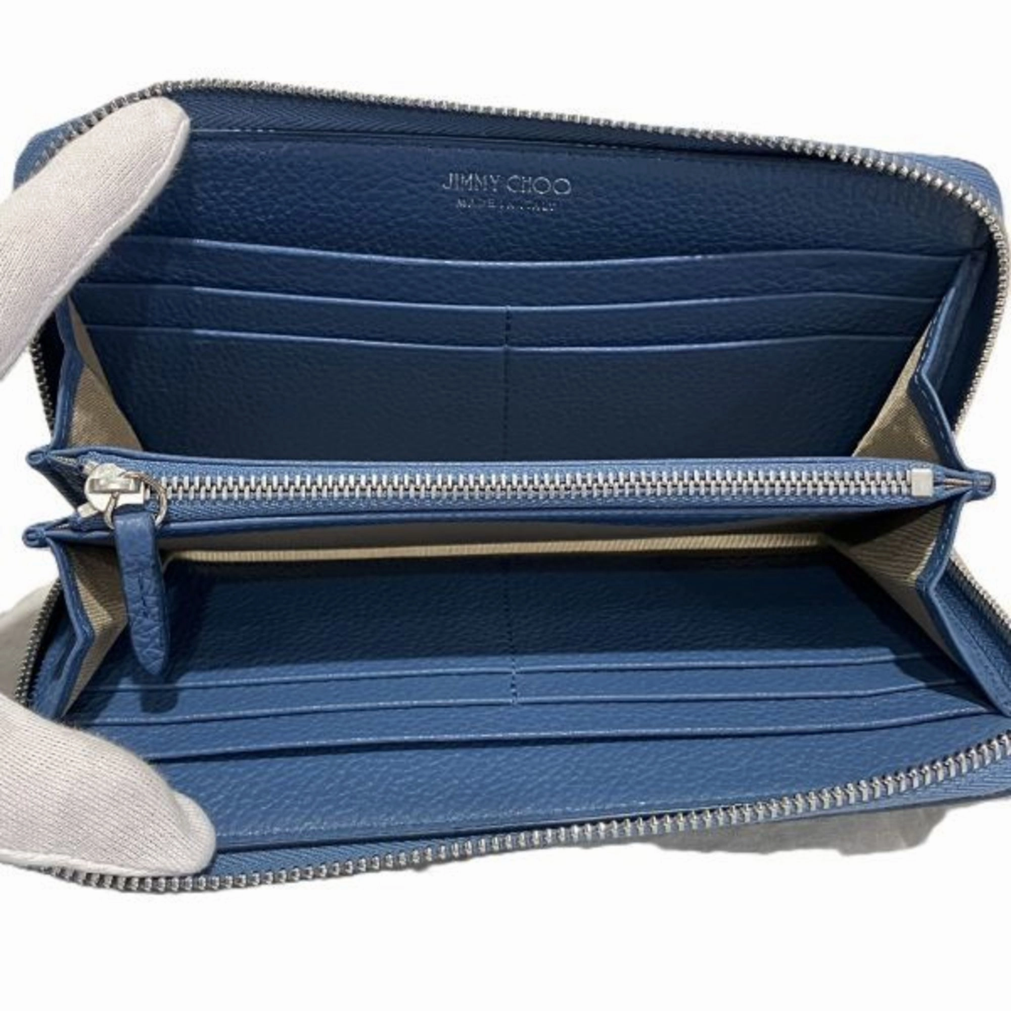 Jimmy Choo Leather Long Wallet (Bi-Fold) (Pre-Owned)