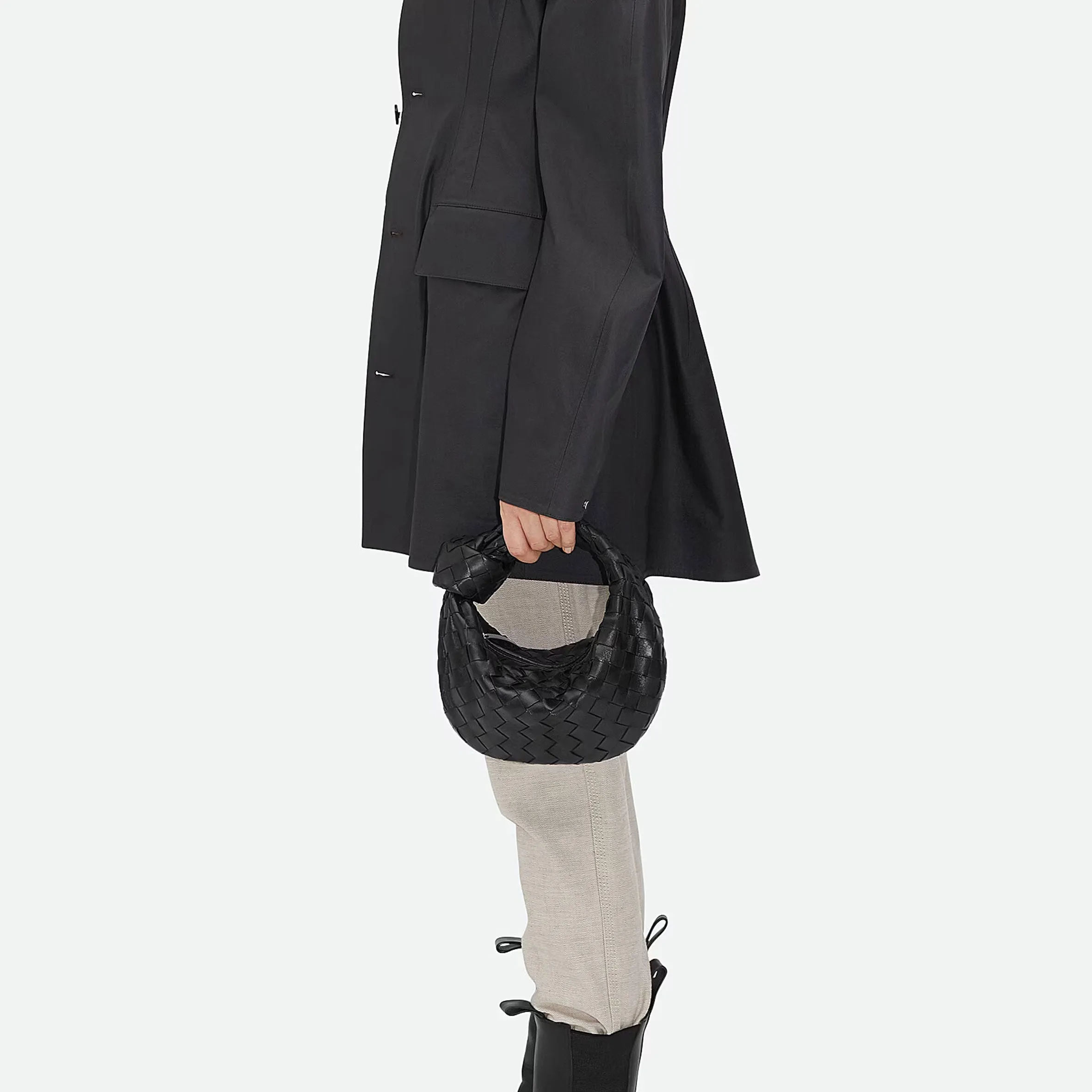 Jodie Mini Intrecciato, Black (G)