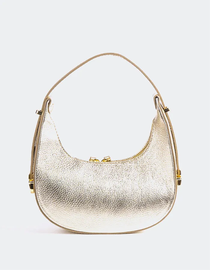 Josette Gold Metal Leather