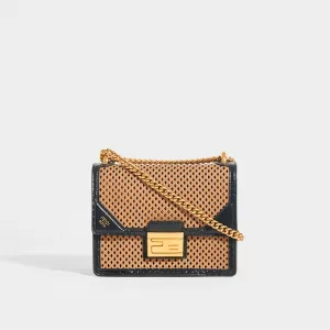 Kan U Small Shoulder Bag in Brown/Black Leather